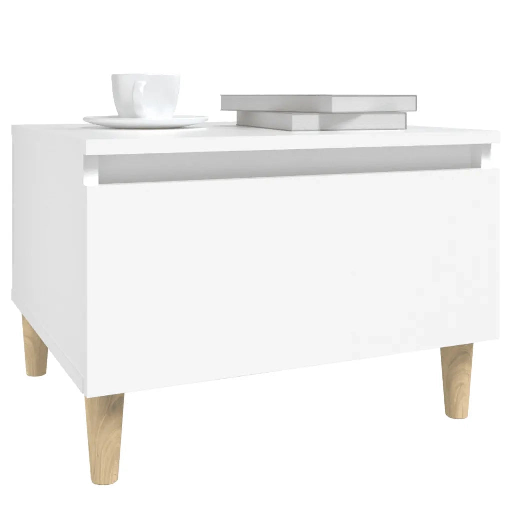 Tavolini Bianchi 2pz 50x46x35 cm in Legno Multistrato cod mxl 26979