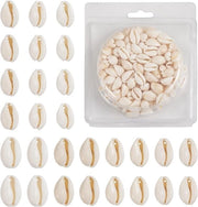 Approximativamente 120 pezzi/cassetta conchiglie naturali di cowrie a spirale 9 ~ 12 x 10 ~ 16 mm conchiglie marine per collane con buchi per gioielleria fai da te per lavori di artigianato e creatività