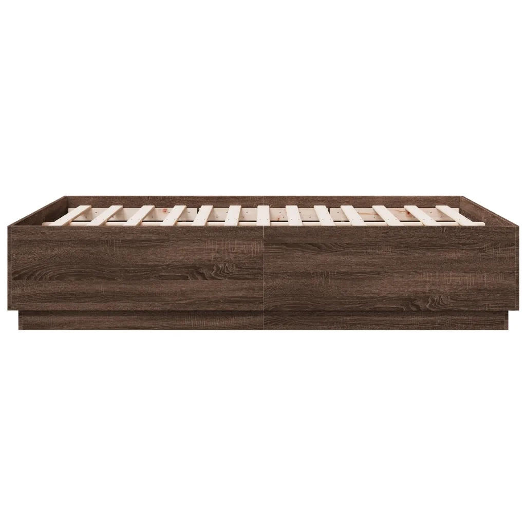 Giroletto Luci LED Rovere Marrone 120x190 cm Legno Multistrato 3209659