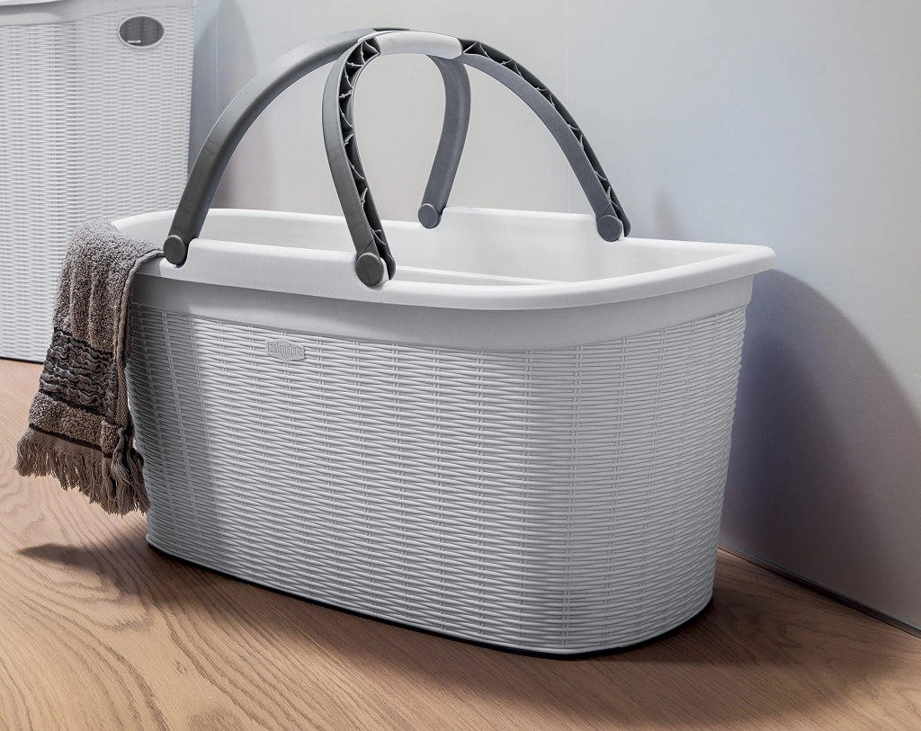 Cesta Portabiancheria Stefanplast Elegance Colore Bianco