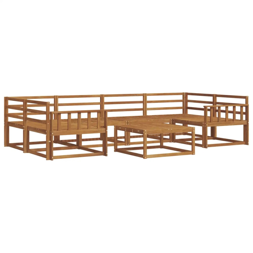 Set di divani da esterno 7 pcs Naturale 3367257