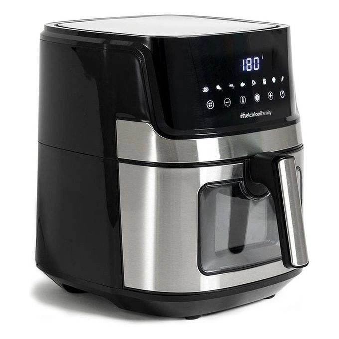 Melchioni 118340033 friggitrice Singolo 6,5 L Indipendente 1600 W Nero, Acciaio inox