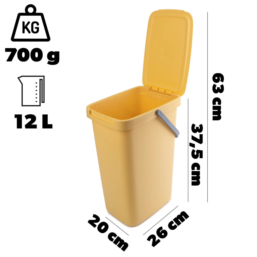 KADAX Zestaw koszy SYSTEMA Q COLLECT 12L jasny zie