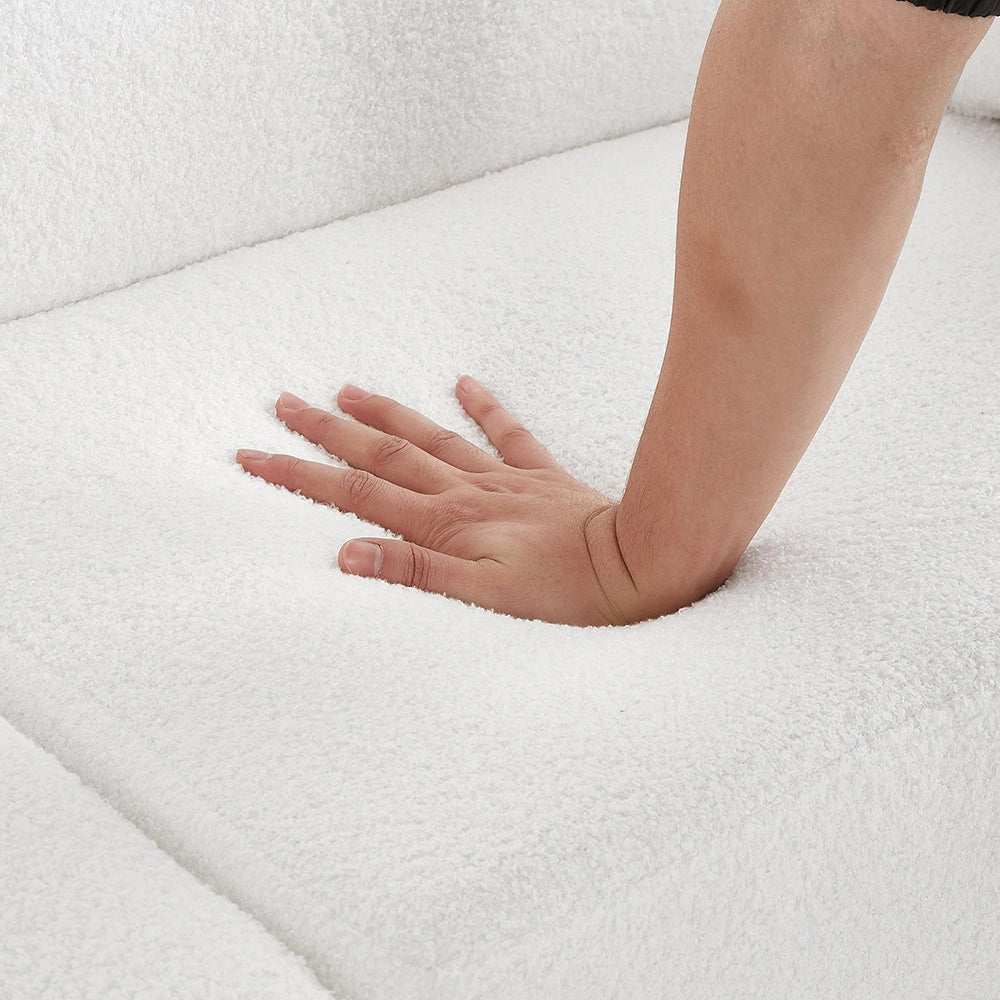 Divano letto due posti - Xylo - Schienale regolabile, piedi dorati