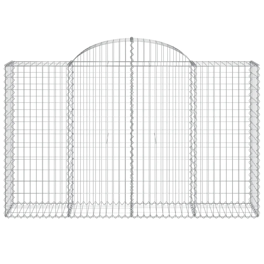 Cesti Gabbioni ad Arco 30 pz 200x50x120/140 cm Ferro Zincato 3146358