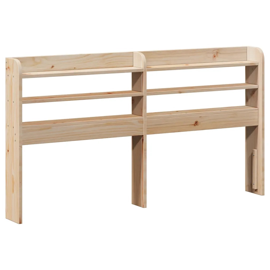 Giroletto con Testiera-Struttura Letto con testiera 135x190 cm in Legno Massello di Pino 980638