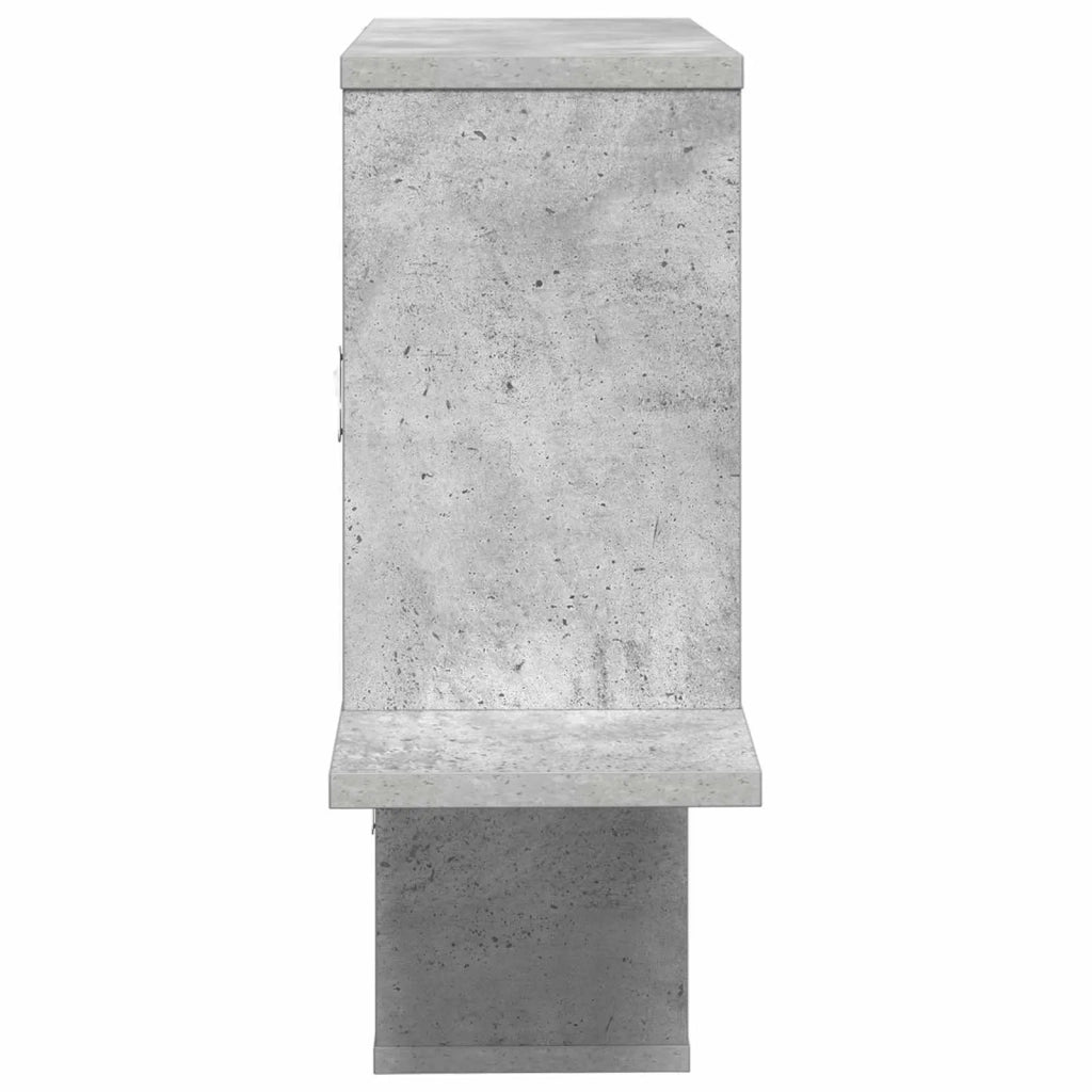 Scaffale da parete Grigio Cemento 122 x 18 x 60 cm 8012183