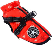 Giubbotto da Cane Estivo per Cani Piccoli e Medi - Impermeabile e Riflettente - Giubbotto da Cane per Bambini - Abbigliamento da Cane per Inverno - Modello Snowflake - Dimensione XL.