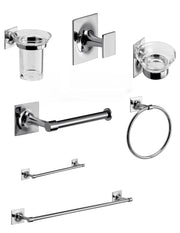 Set da 7 accessori a muro GEDY linea Wizard cromato