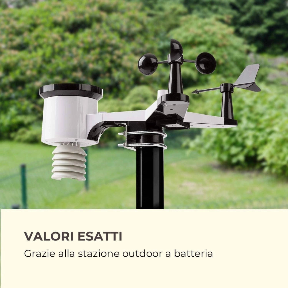 Trade Shop - Stazione Meteo Barometrica Professionale Con Data Ora Radiocontrollata Wifi App -