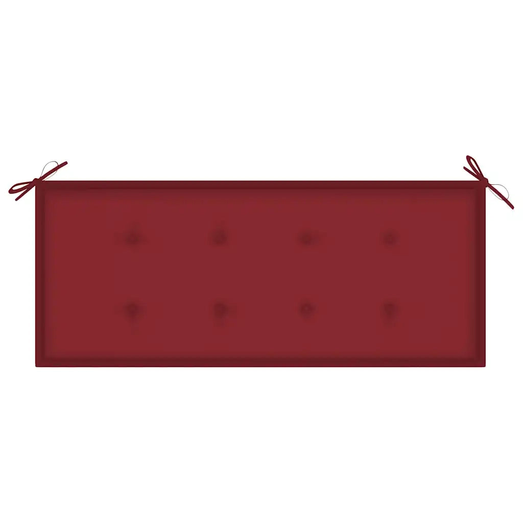 Panca da Giardino con Cuscino 120 cm in Bambù 3063885