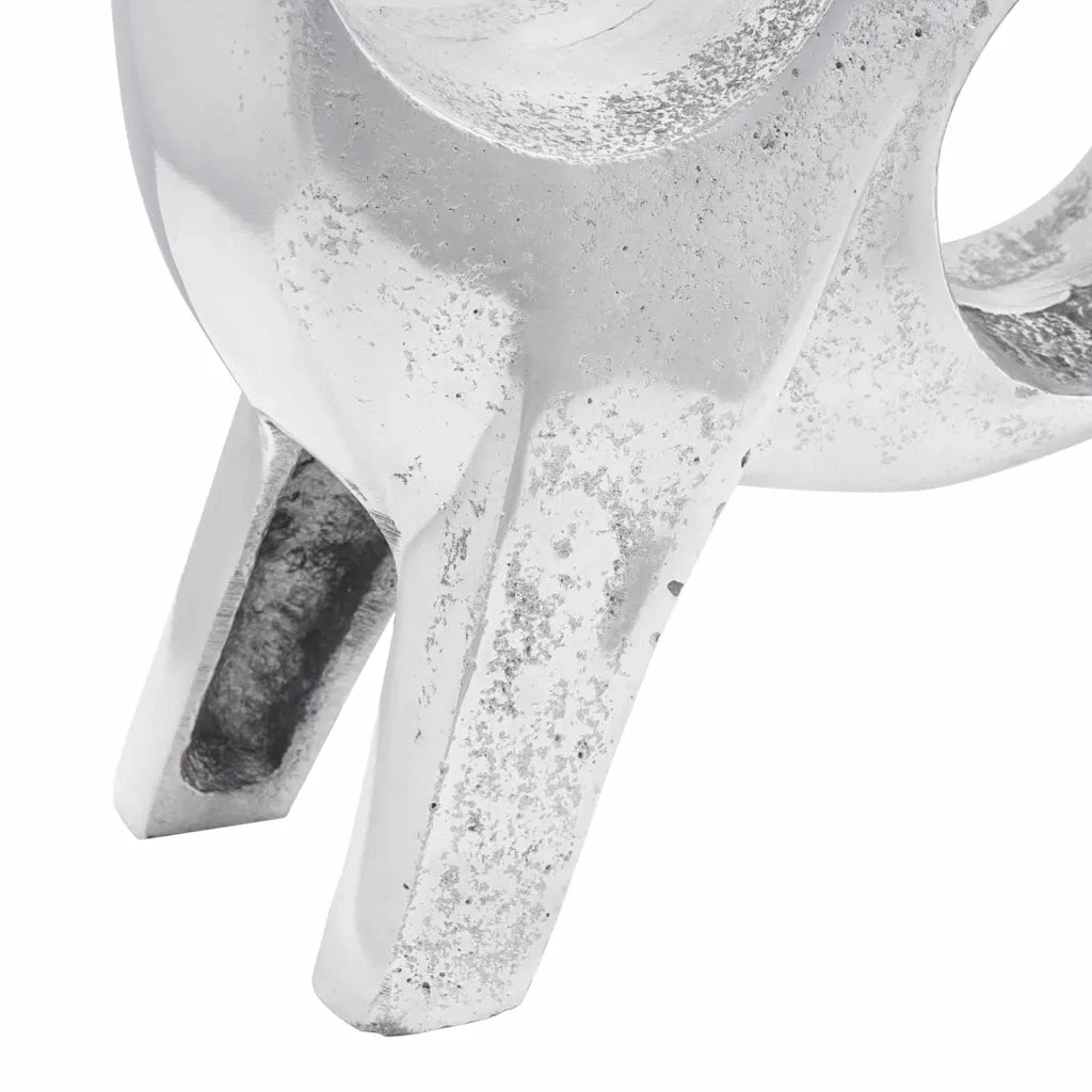 Scultura di toro Argento 22 x 9,5 x 34 cm Alluminio CFW8305930