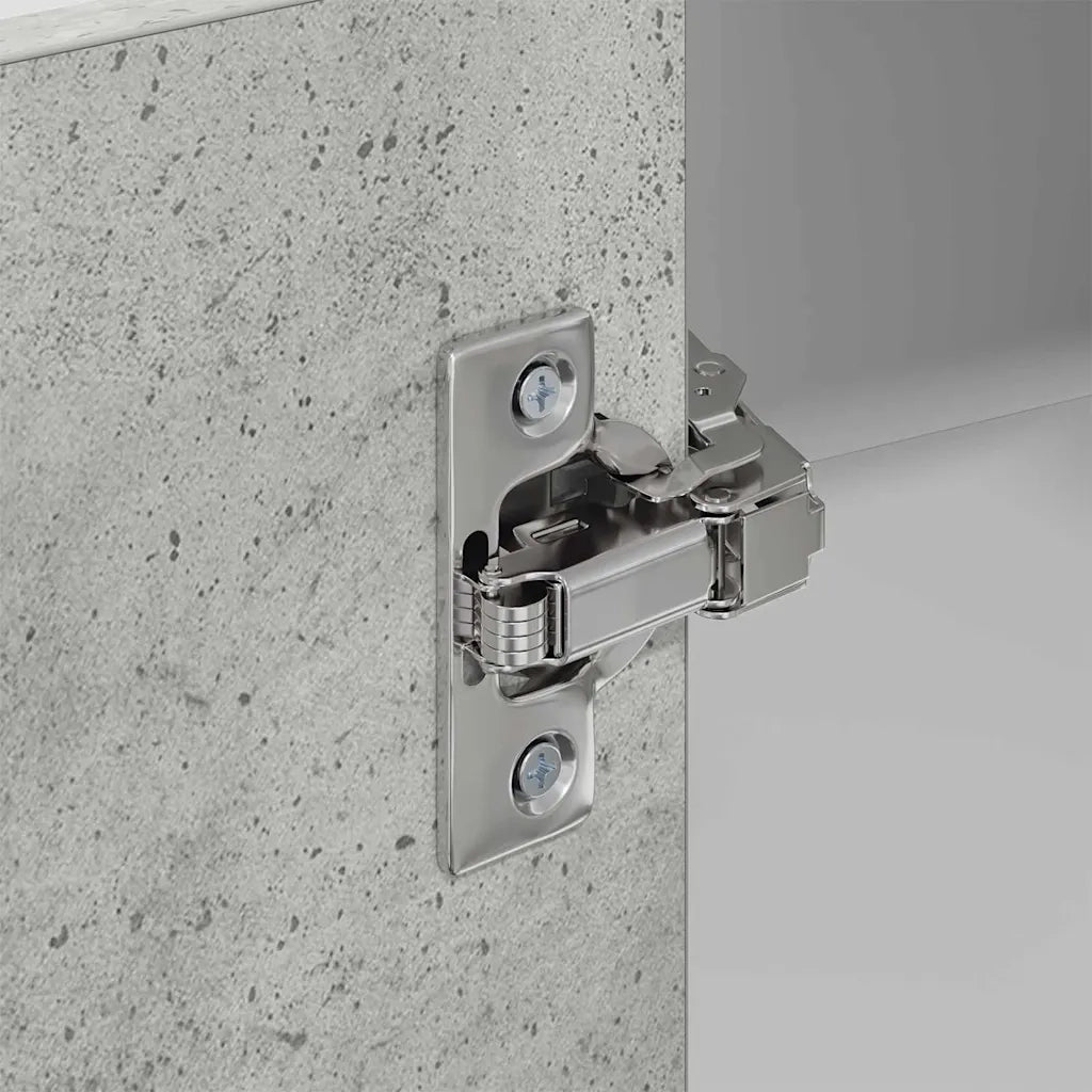 Armadio pensile Grigio Cemento e Bianco 57 x 57 x 100 cm