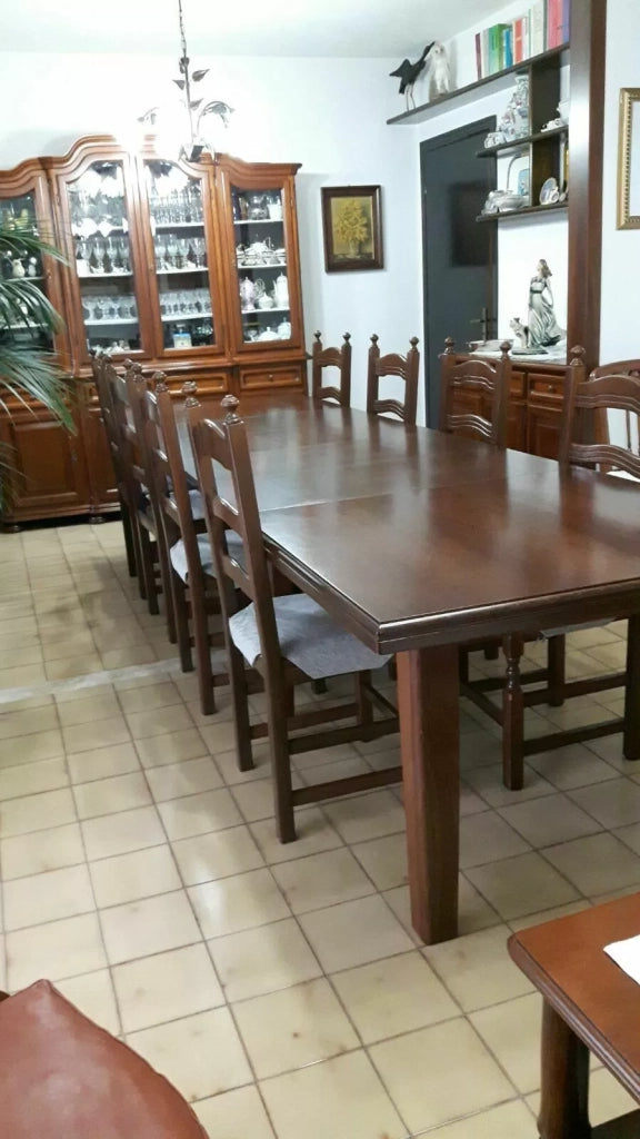 Tavolo rettangolare allungabile  in legno l.160 p.85 h.78 (67) - Mobili 2G