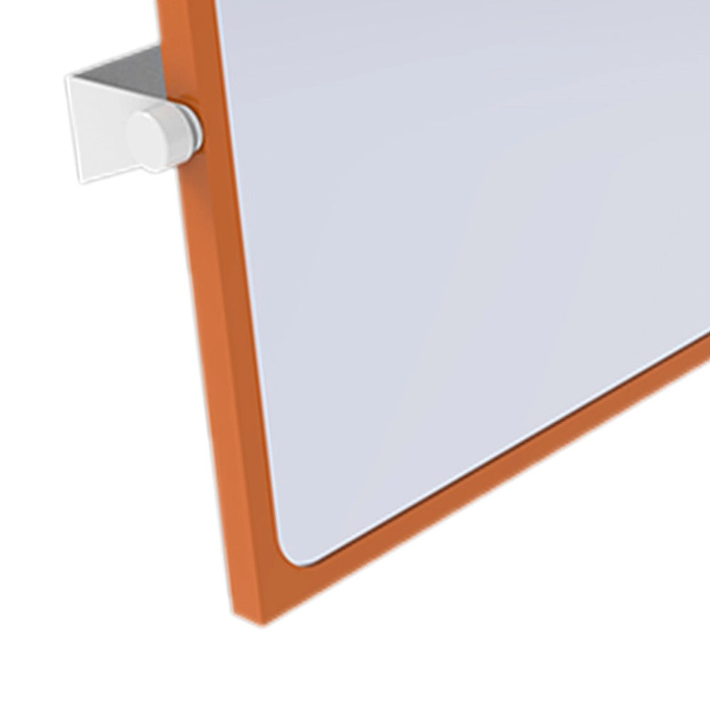 Specchio reclinabile serie leonardo 46x56 cm arancio