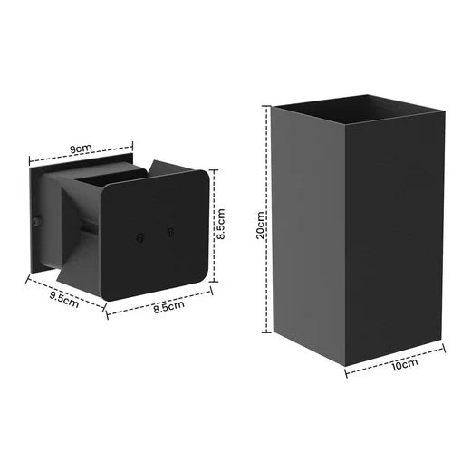 ZMH Moderna lampada da parete a LED per esterni con luce verso l'alto e verso il basso per camera da letto e corridoio