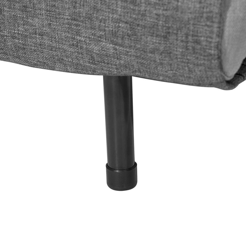 Divano letto di colore grigio tessuto imbottito poltrona letto singolo pieghevole soggiorno