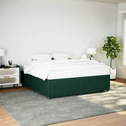 Giroletto senza Materasso Verde Scuro 180x200 cm in Velluto 3285027