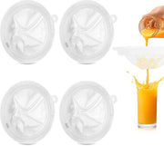 Pacchetto di 4 setole fine, Setola fine per setola, filtro setola, 100/200 / 400/450 maglia, facile da pulire, setola per cucina in plastica, per succo, latte, caffè, latte di soia