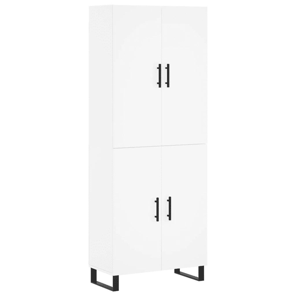 Credenza Bianca 69,5x34x180 cm in Legno Multistrato 3195699