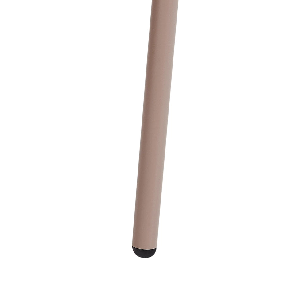 Set di 2 sedie da pranzo in metallo beige design ecopelle Nero cuscino per sedile Glam Industrial Modern