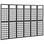 Divisorio Ambienti | Divider per stanze | Paravento a 6 Pannelli in Legno di Abete Nero 242,5x180 cm