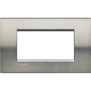 Living Light - Placca 4P Acciaio spazzolato - LNA4804ACS