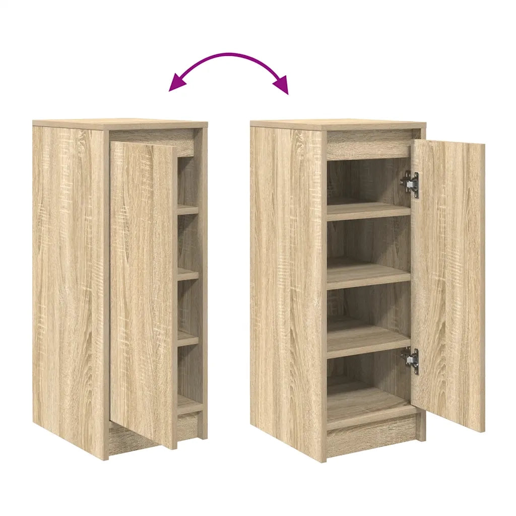 Scarpiera Rovere Sonoma 29,5x34x76 cm in Legno Multistrato 861861