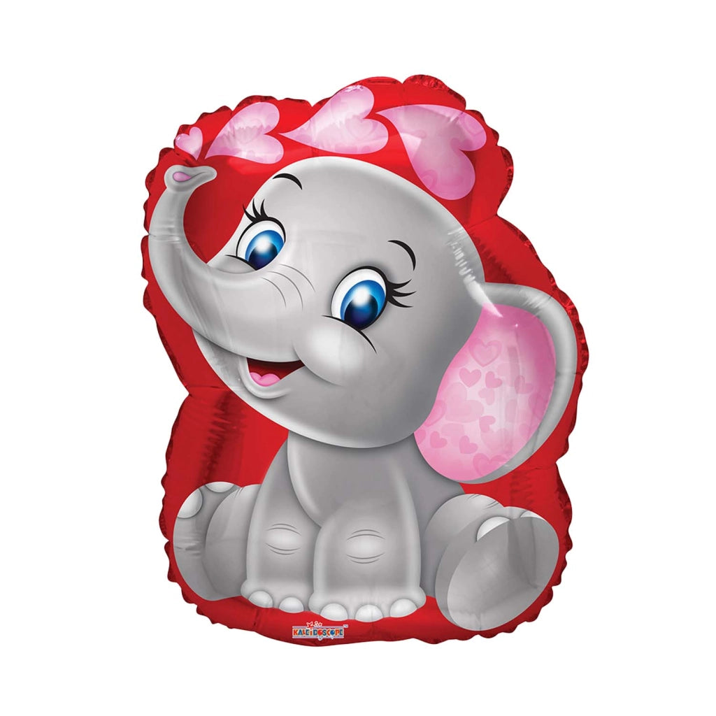Nonsoloinformatica Palloncino Elefantino con Cuori 18" Mylar