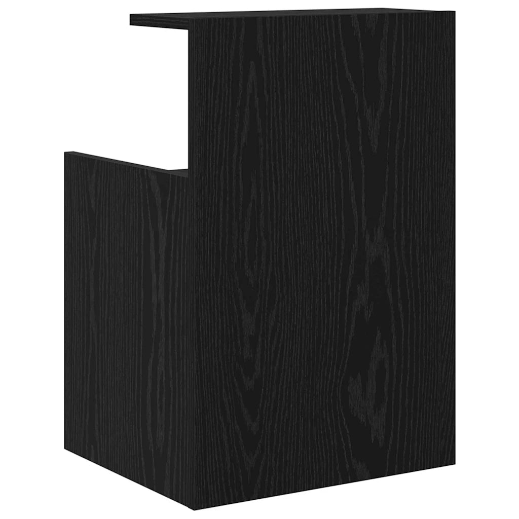Set di 2 Comodini | Armadio da Notte | Mobiletto da notte Rovere Nero 40 x 35 x 60 cm