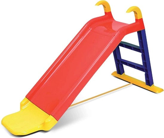 Scivolo per bambini - Scivolo esterno - 141 x 60 x 78 cm - 30 kg - Giallo, Blu, Rosso