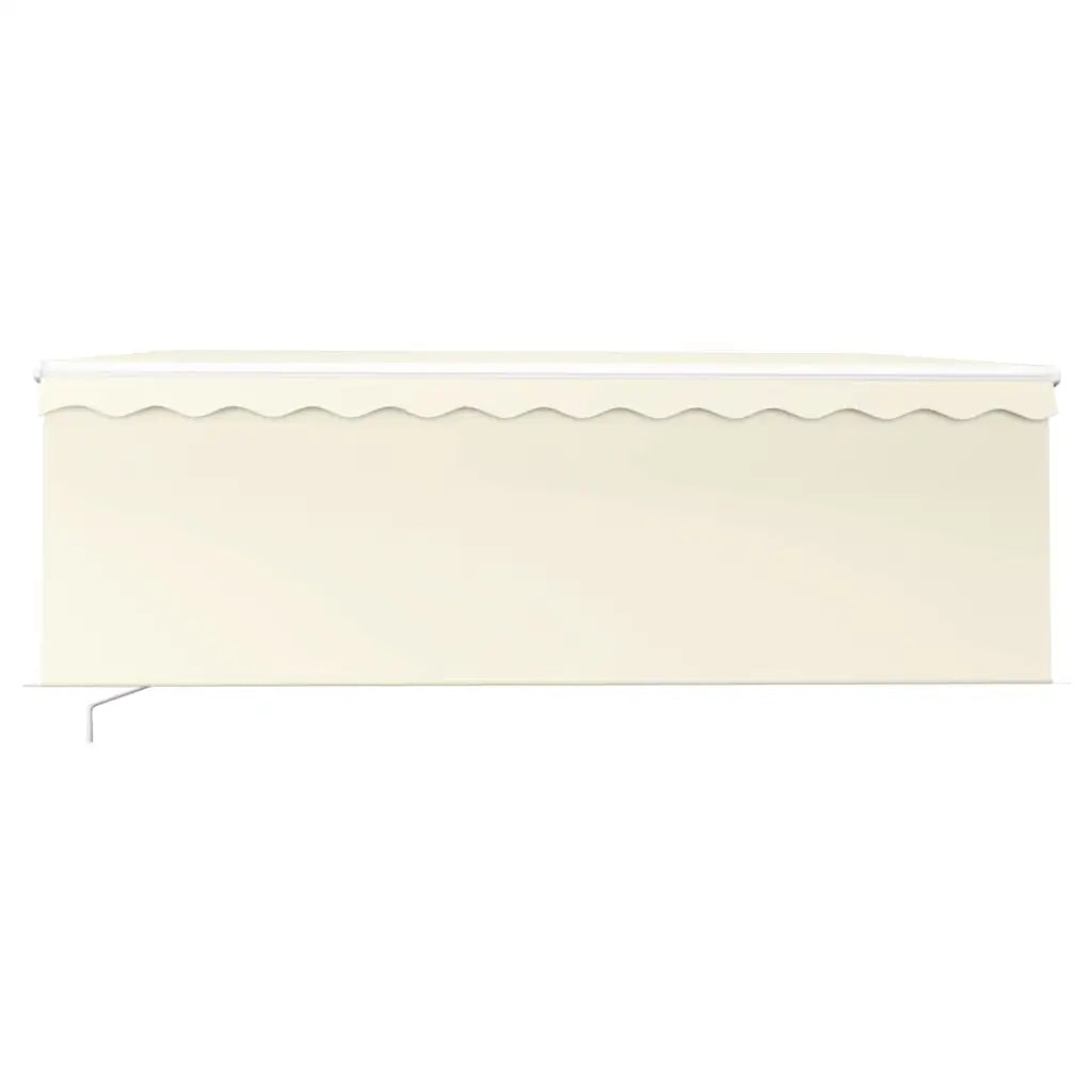 Tenda da Sole Retrattile Manuale con LED 4x3 m Crema 3069302