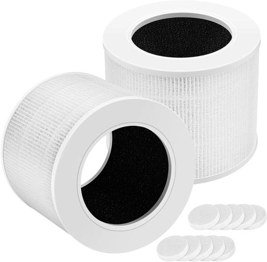 Filtro di Sostituzione Premium per Core Mini Pulitore d'Aria - Filtro HEPA - 2 Filtro e 10 Pad Aromatica