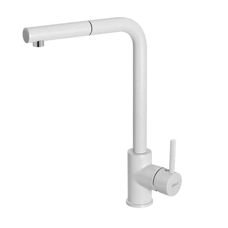 Rubinetto Miscelatore Cucina Elleci Trail Plus Granitek Bianco MGKTRP68