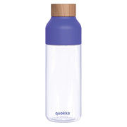Bottiglia d'acqua riutilizzabile da 720 ml della collezione Ecozen Ice con tappo in legno Viola Quokka