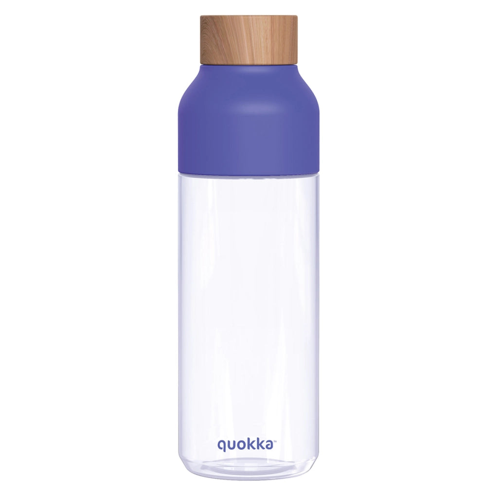 Bottiglia d'acqua riutilizzabile da 720 ml della collezione Ecozen Ice con tappo in legno Viola Quokka