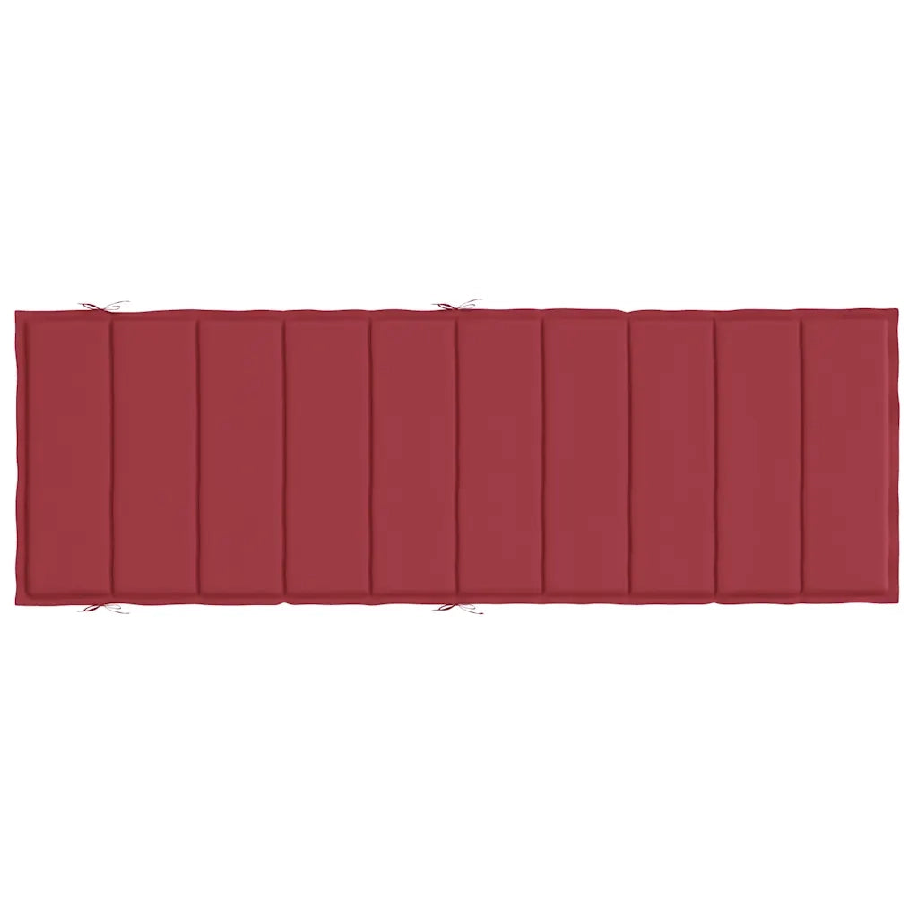 Cuscino per Lettino Rosso Vino 186x58x4 cm in Tessuto Oxford 314167