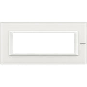 Bticino Axolute - Placca 6P Vetro Bianco HA4806VBB