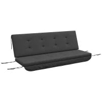 Cuscino per Seduta per Dondolo 170 x 100 x 8cm Grigio Scuro