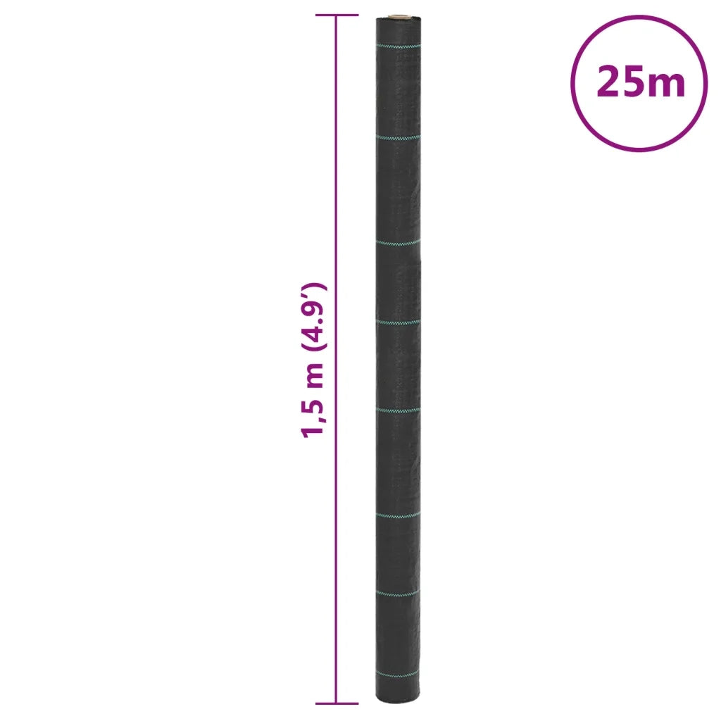 Membrana Antierbacce Nera 1,5x25 m in PP CFW6078572