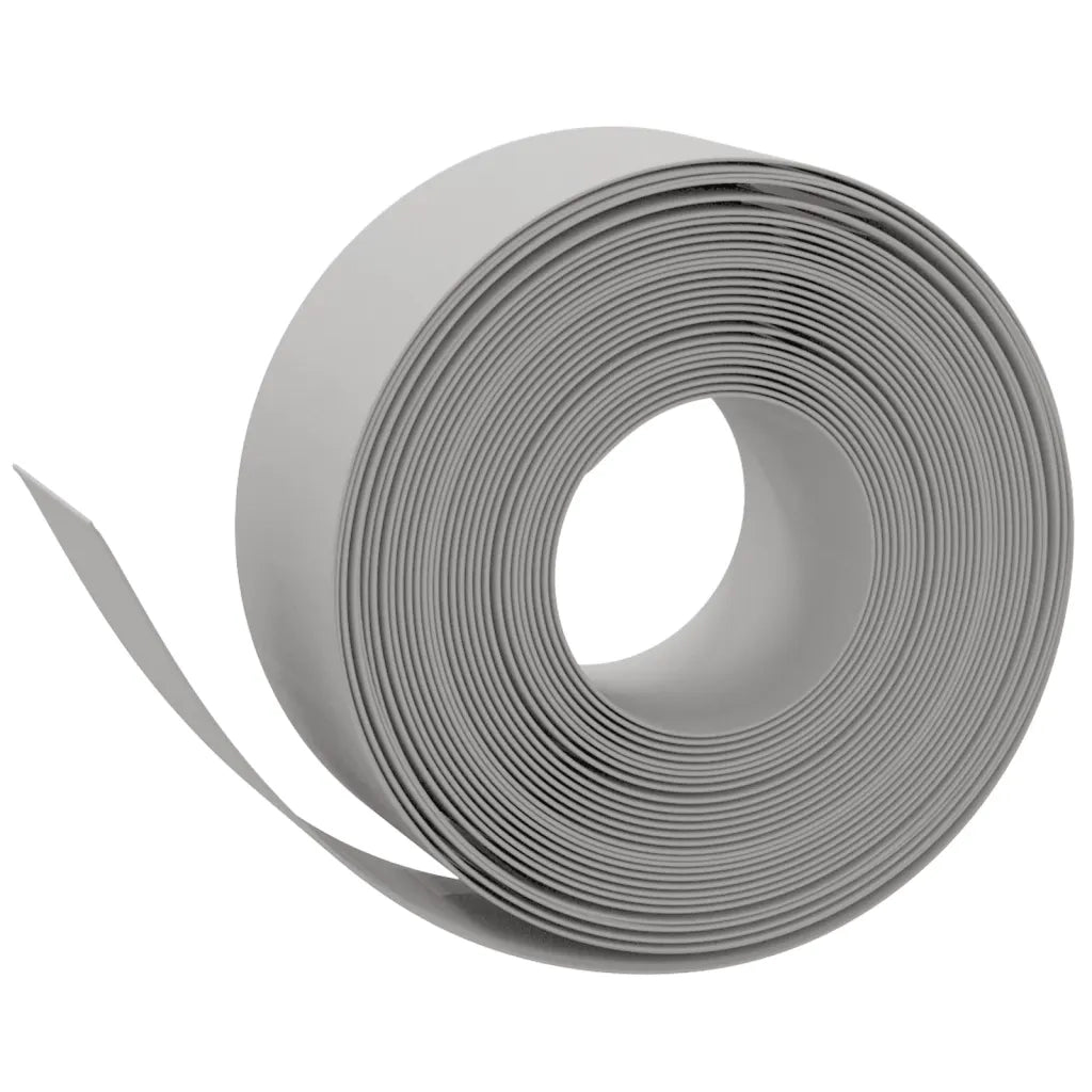 Bordature da Giardino 3 pz Grigie 10 m 20 cm in Polietilenecod mxl 70043