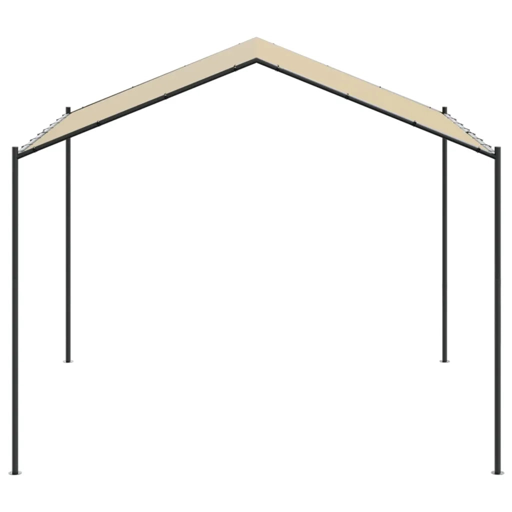 Tenda a Baldacchino Beige 4x4 m in Acciaio e Tessuto