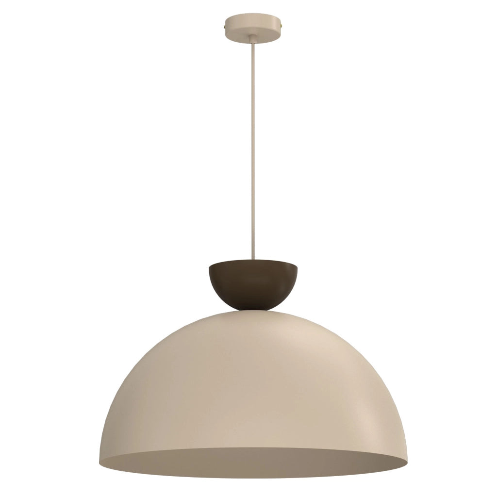 Lampada sospesa Nevis 1 luce E27 beige marrone Luminex