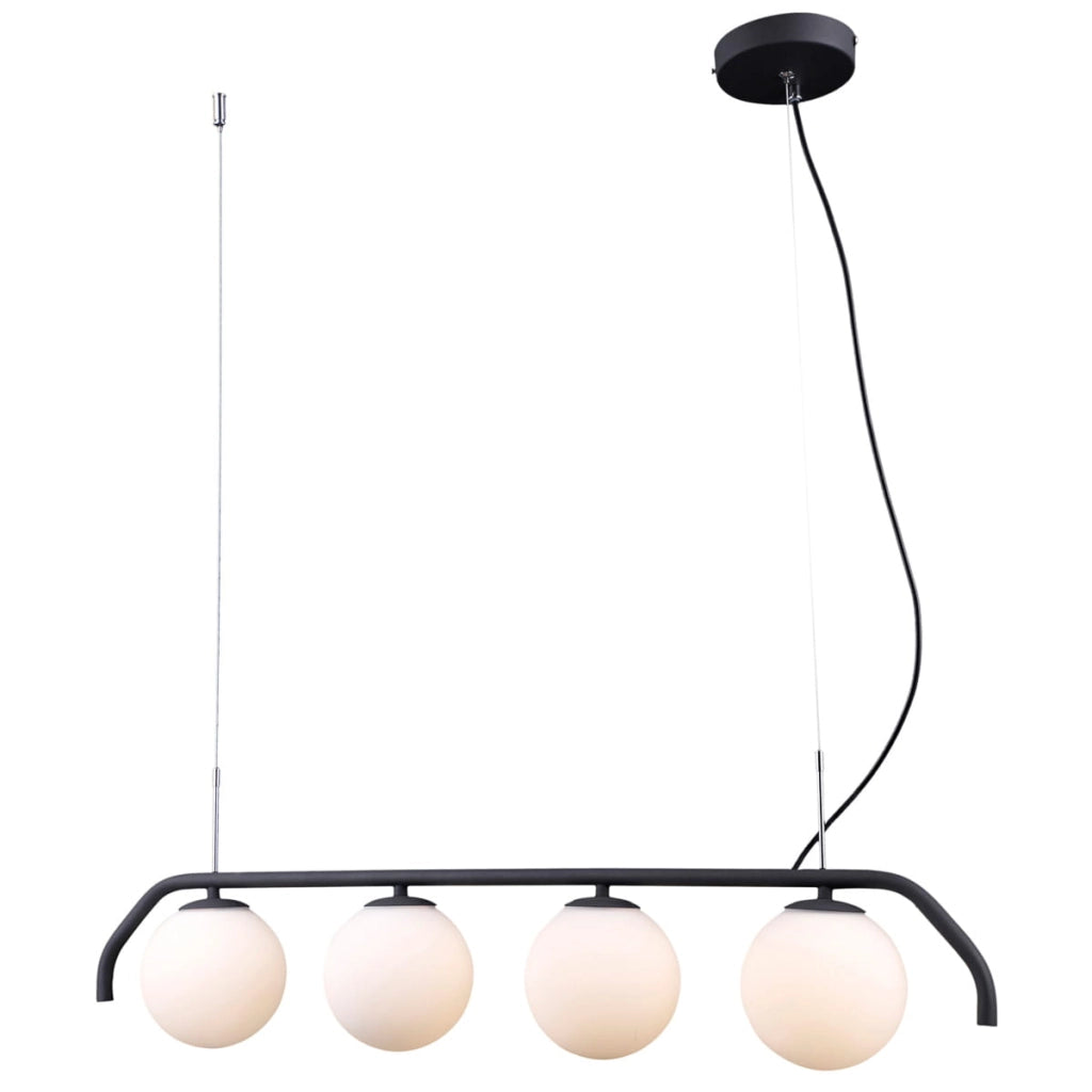 Lampadario Italux Carimi grafite 4 luci G9 PND-3300-4-BK