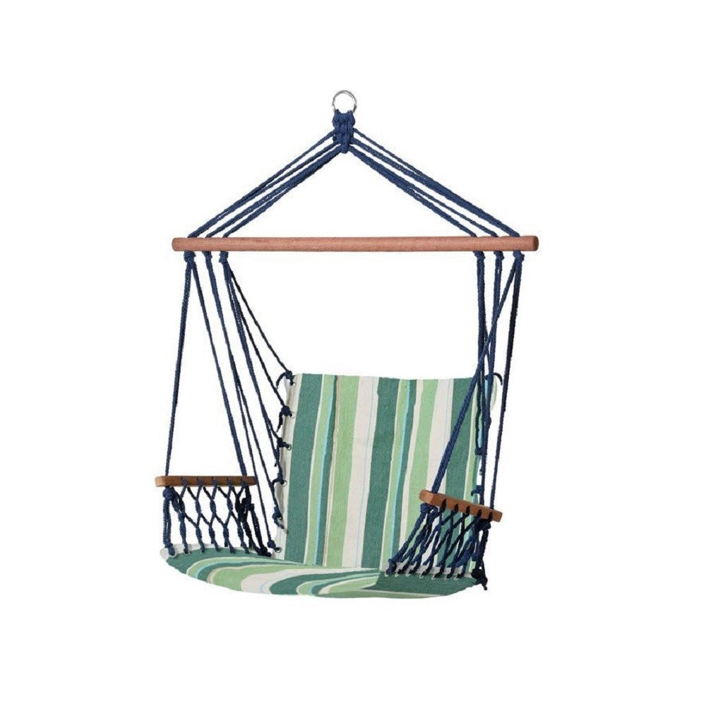 Trade Shop - Amaca Sedia Sospesa Multicolore 100x50x3cm In Tessuto Campeggio Giardino 69607a -