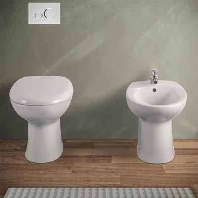 Copriwater avvolgente originale serie Clara in abs bianco