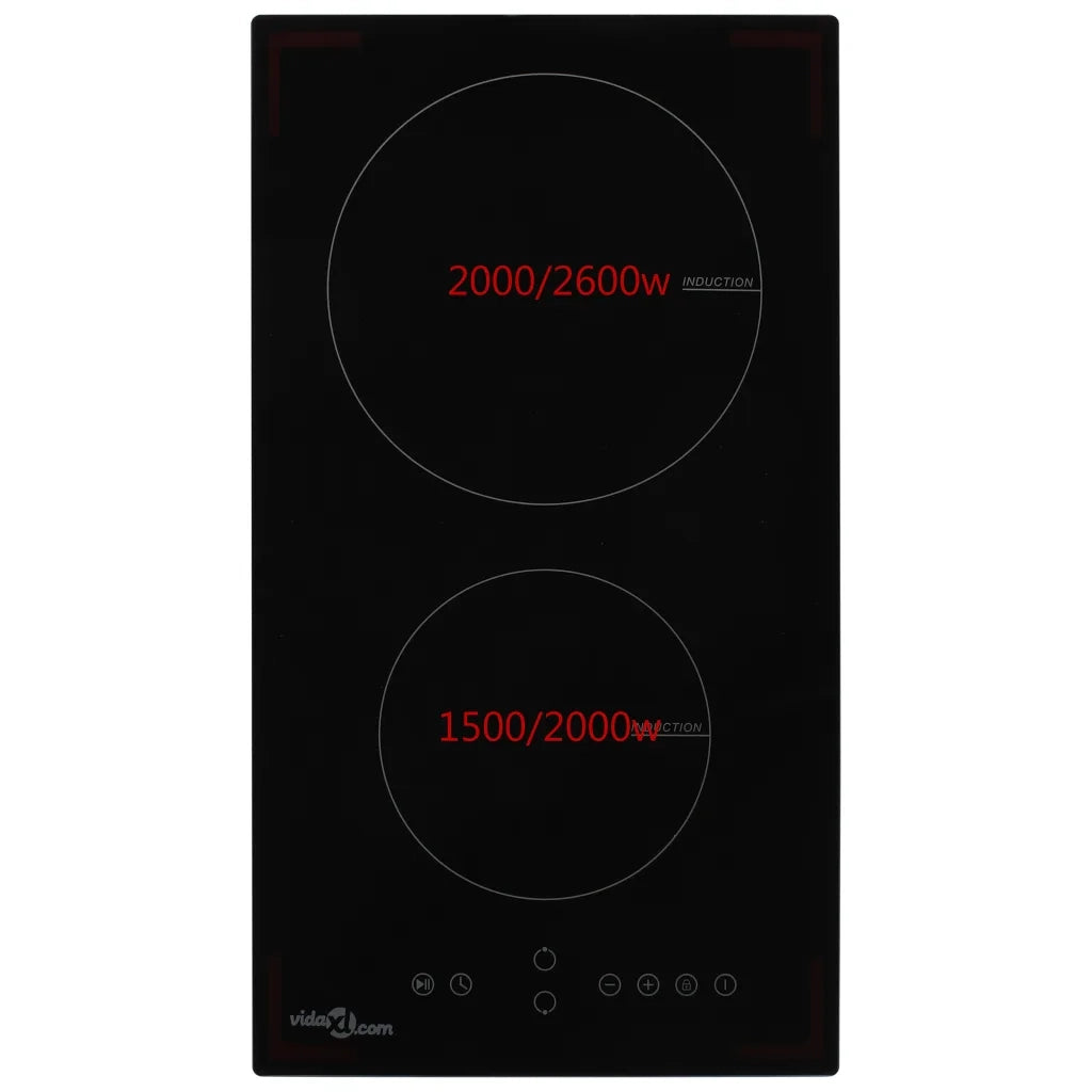 Piano Cottura a Induzione 2 Zone e Controlli Touch Vetro 3500 W 50786