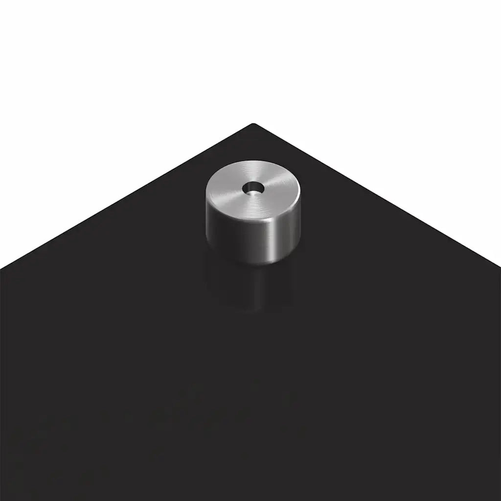 Schienale da cucina 2 pcs Nero 120 x 60 cm vetro temperato 3415499