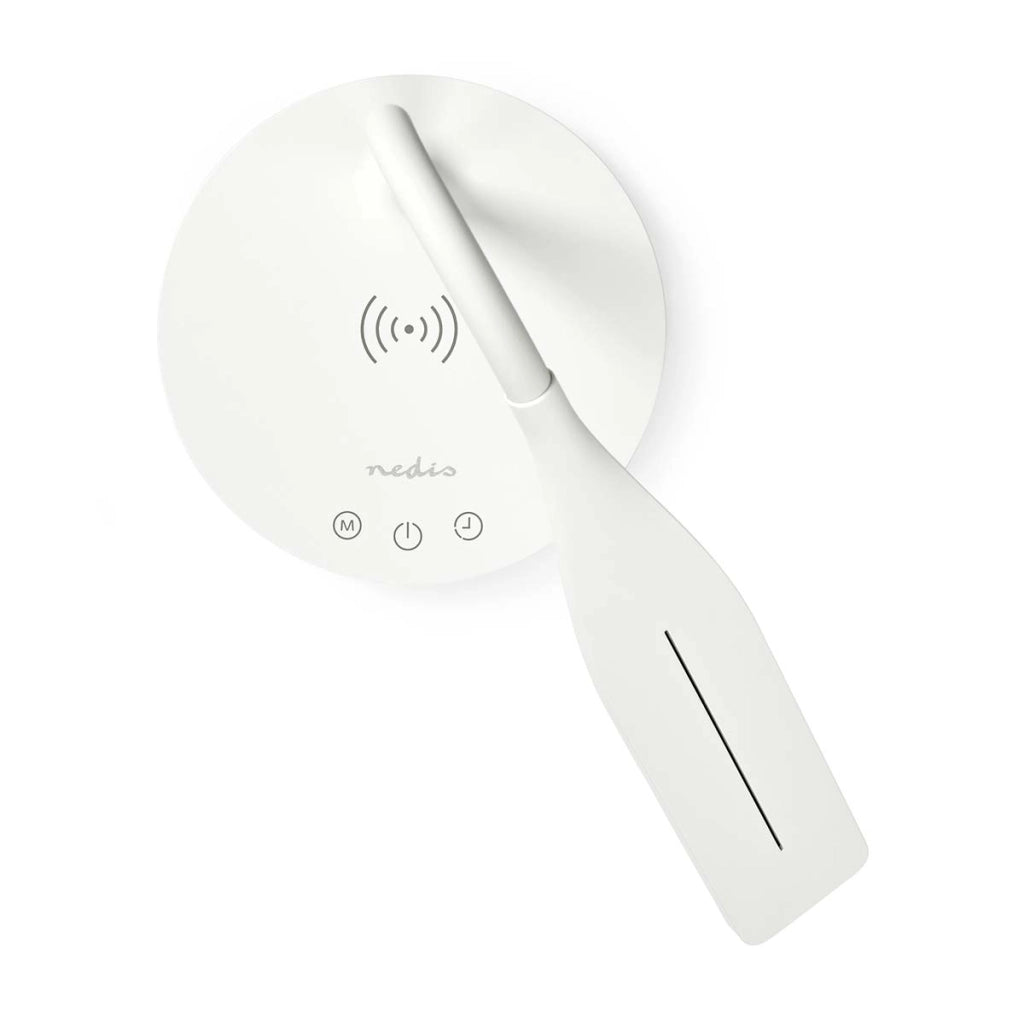 Lampada da scrivania a LED con dimmer e caricatore wireless da 15 W Bianco Nedis