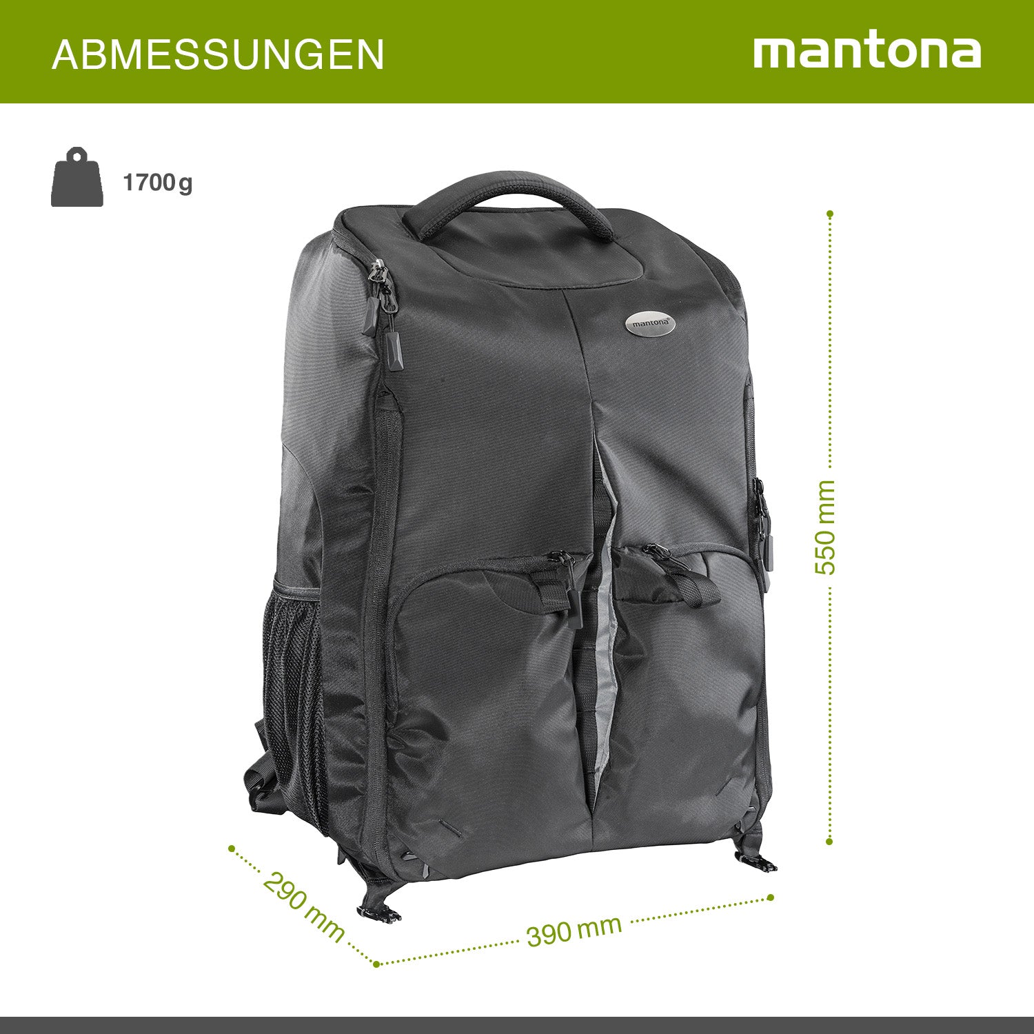 Mantona Zaino per drone e fotocamera universale